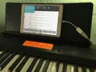 iPad connected to Casio keyboard, click to load a larger version