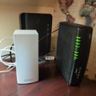 Parent router, connected to cable modem via Ethernet, click to load a larger version