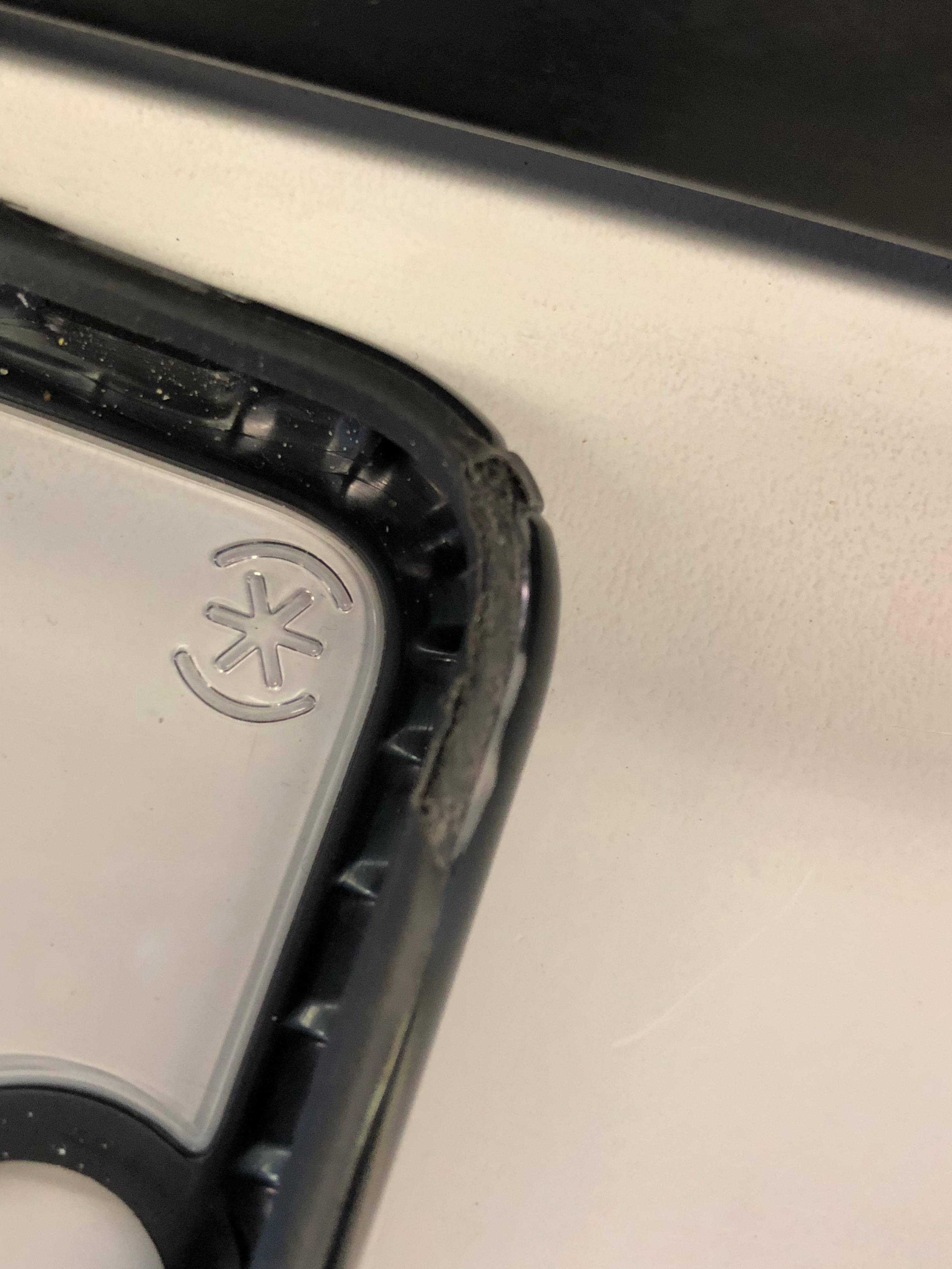 Rubber peeling from in & out of pocket, click to load a larger version