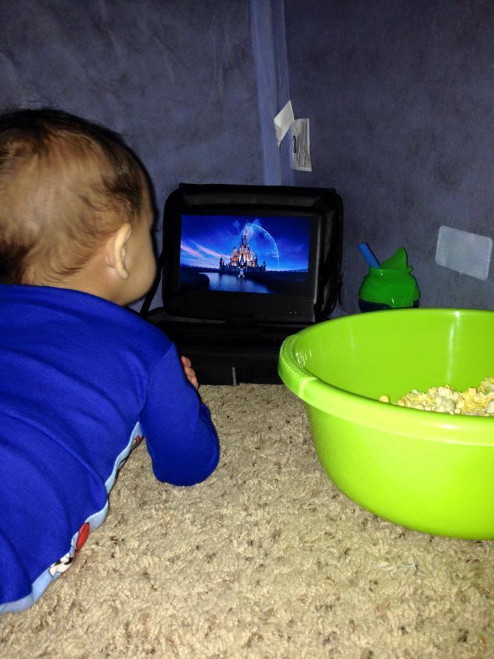grandson loves his DVD player, click to load a larger version
