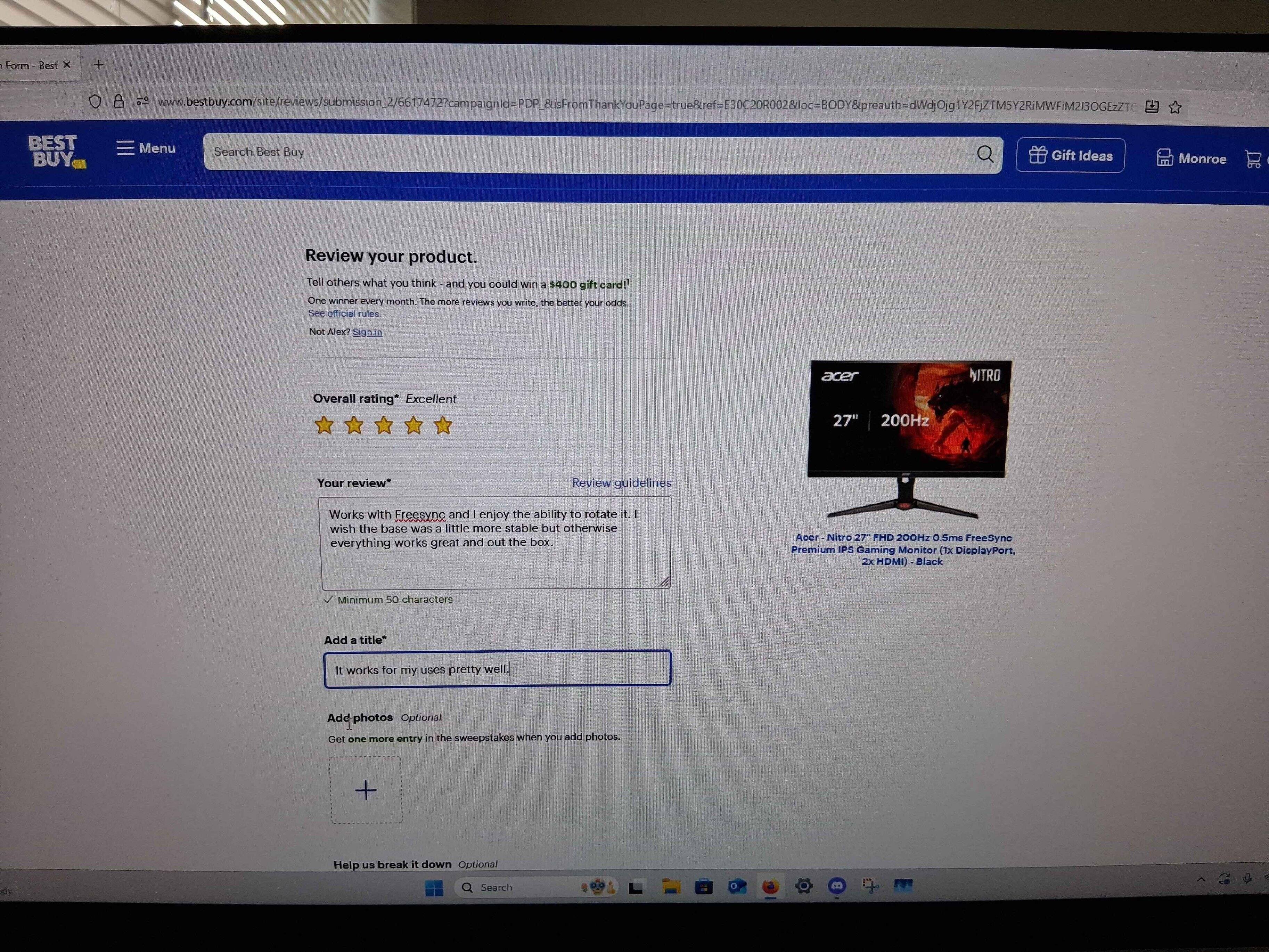 Customer provided, click to load a larger version