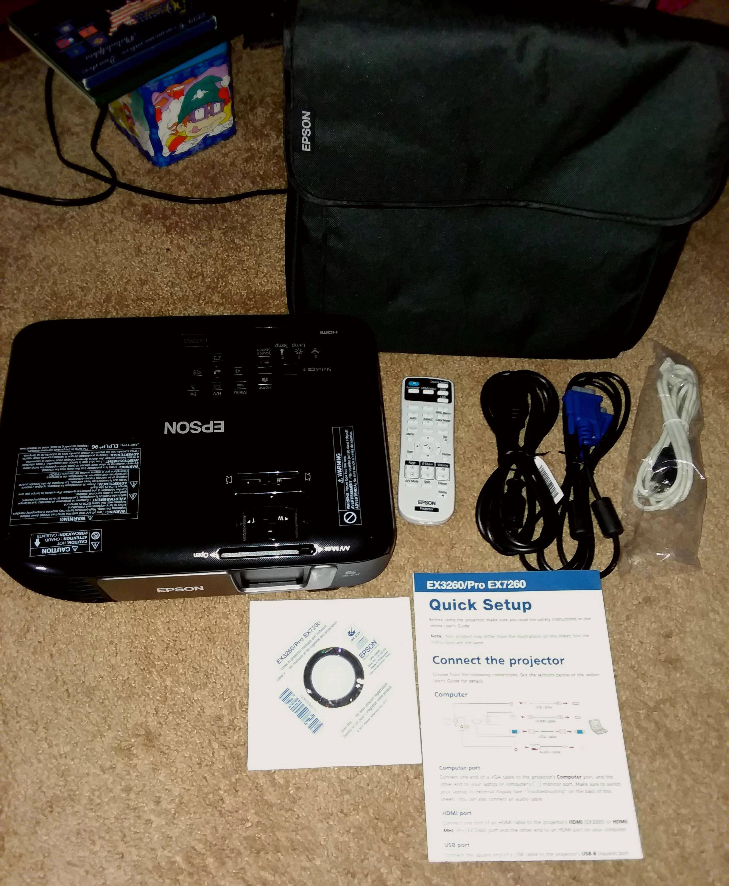 Epson Pro EX7260, click to load a larger version