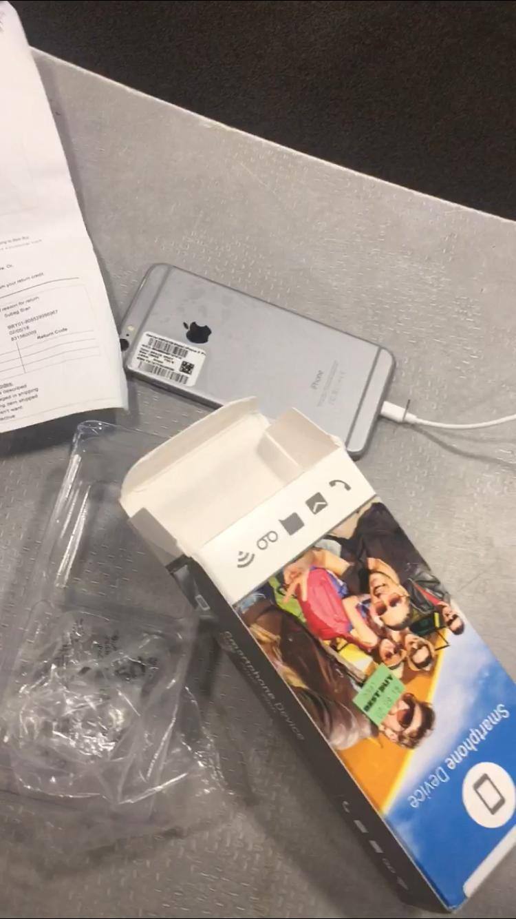 At Best Buy Store with dummy phone, click to load a larger version