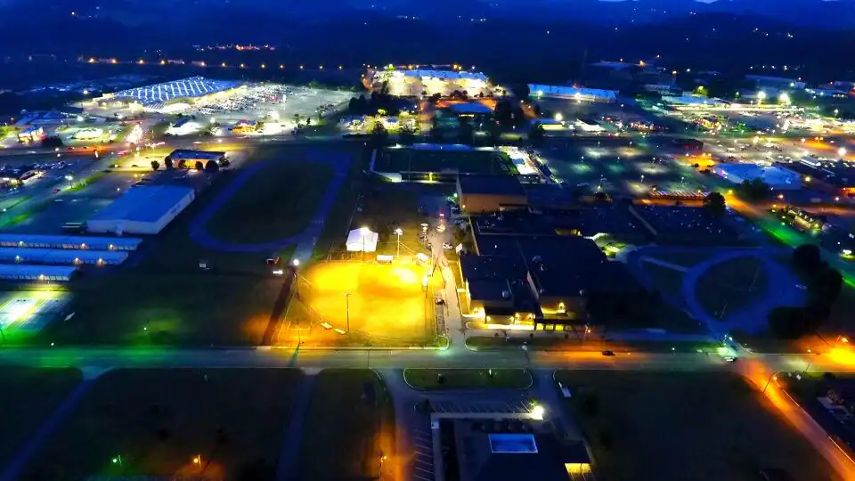 Twilight Over my Home Town, click to load a larger version
