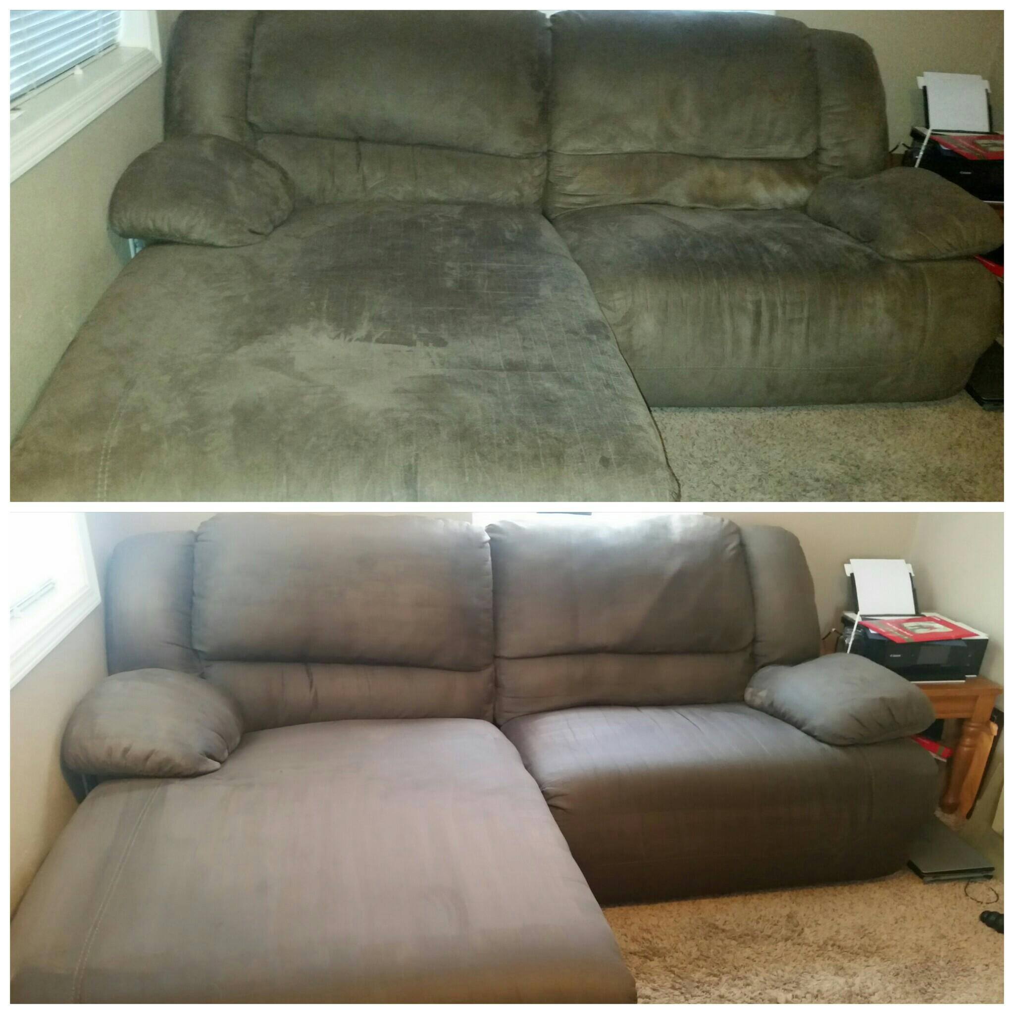 Not completely dry in some spots, but you can definitely see a difference!, click to load a larger version