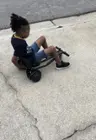 Here you can see his face as he’s trying hard to control hoverboard that came with it., click to load a larger version