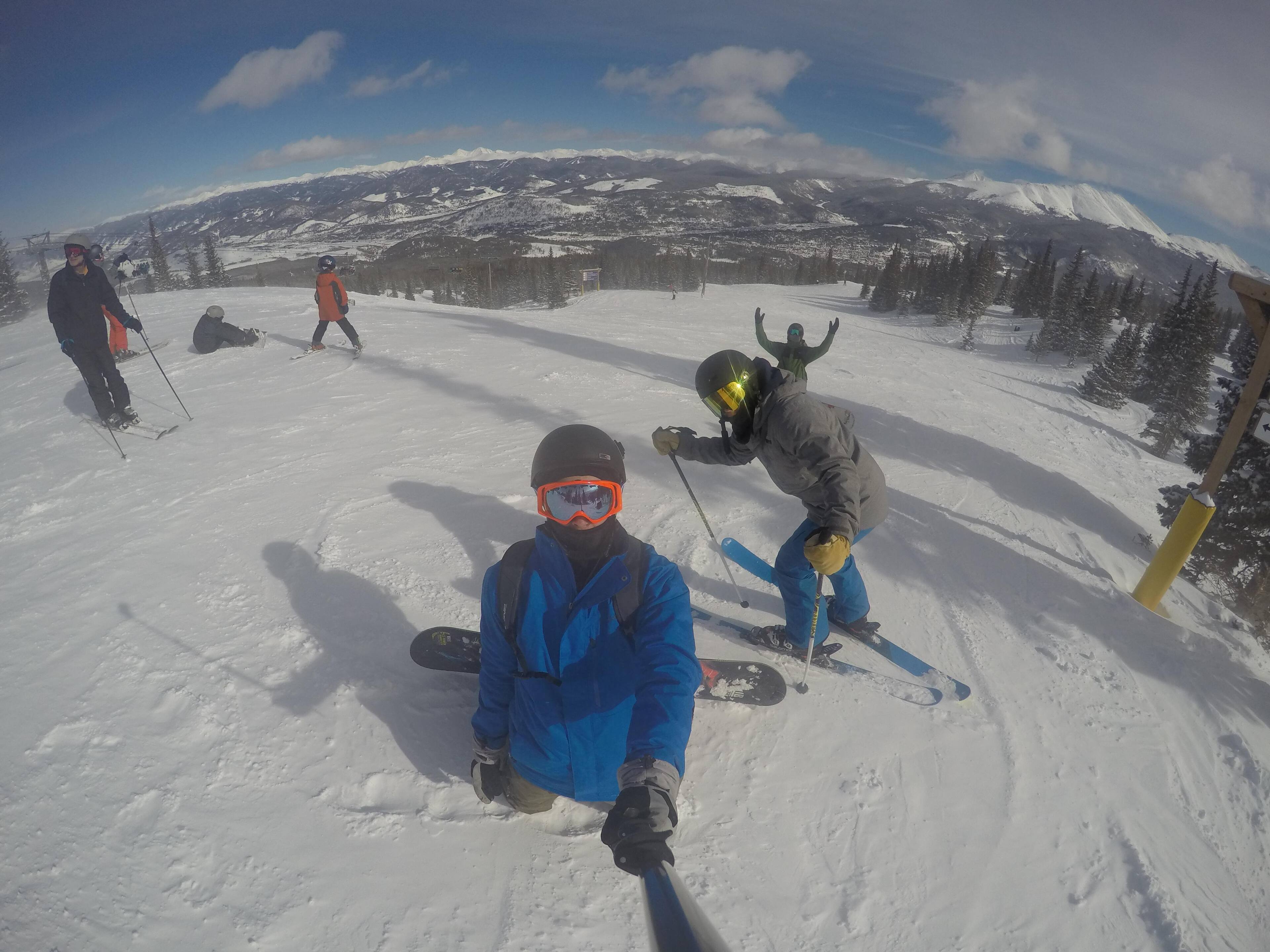 Go pro at full extension on monopod, click to load a larger version