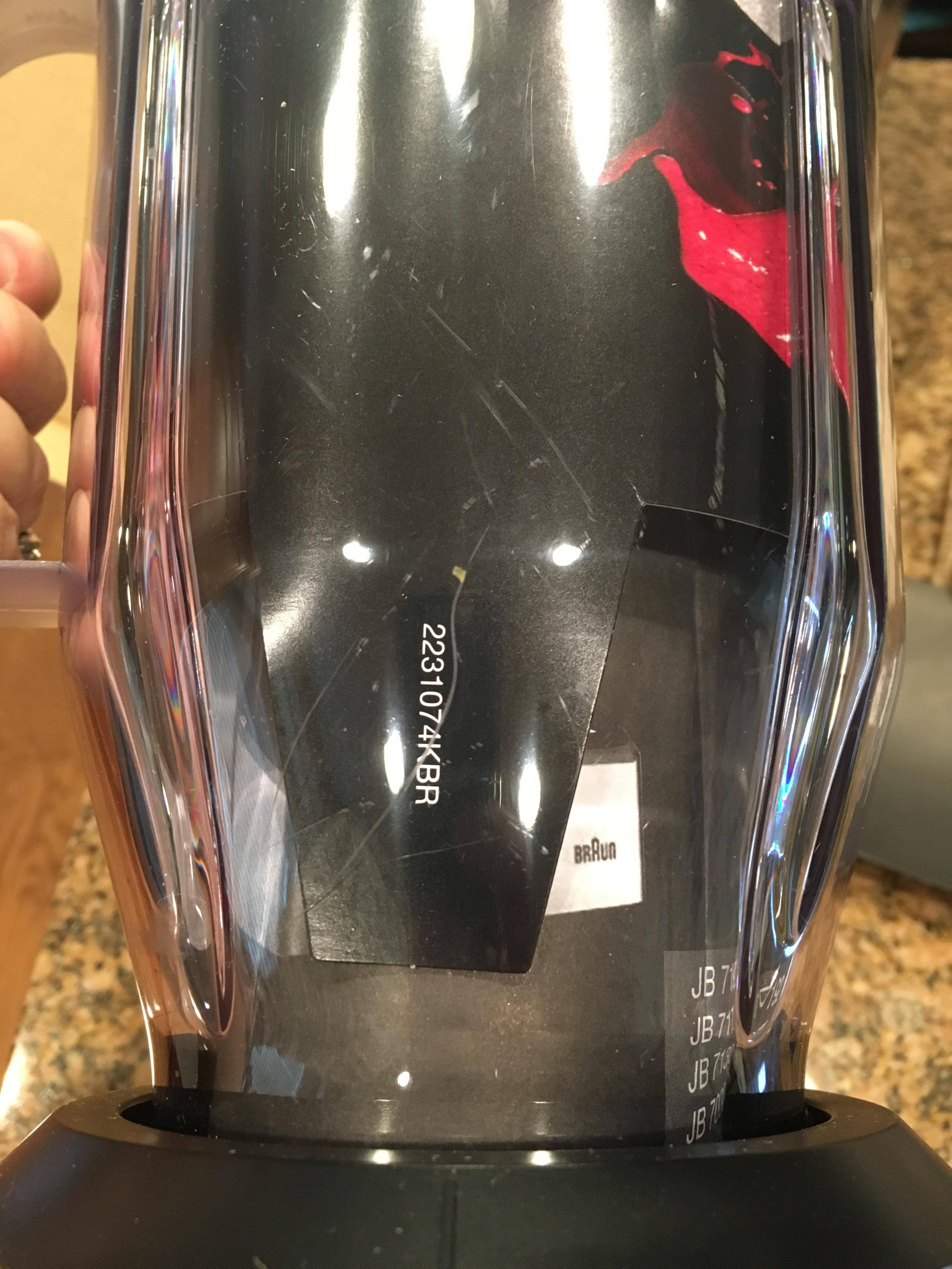 Scratches on blender, click to load a larger version