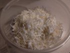 Mozzarella cheese grated using the disc and the "Disc" mode., click to load a larger version