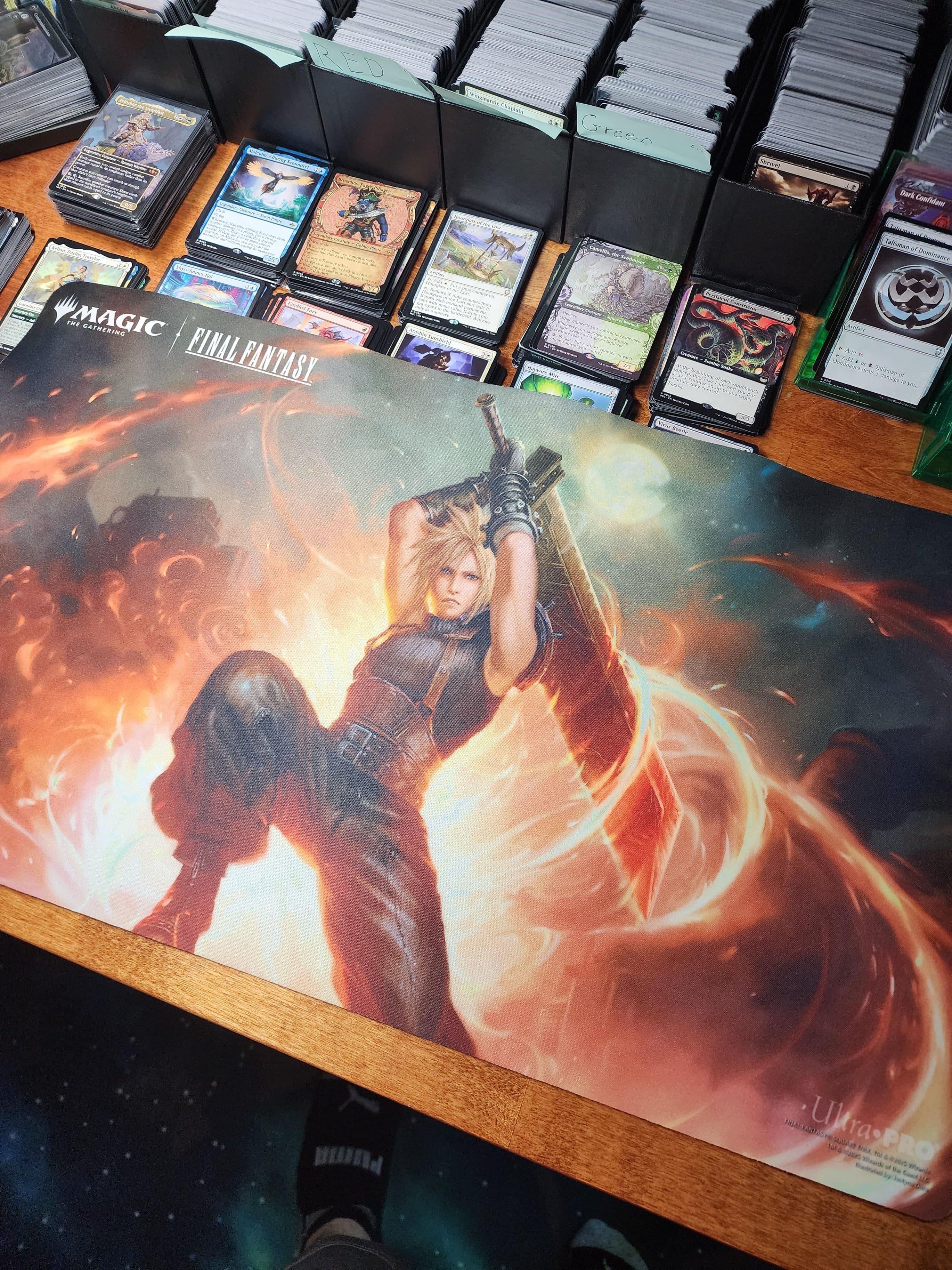 mtg final fantasy cloud playmat Amazon.com: Ultra PRO - Final Fantasy x Universes Beyond Absolute Virtue  Playmat for Magic: The Gathering main image 1