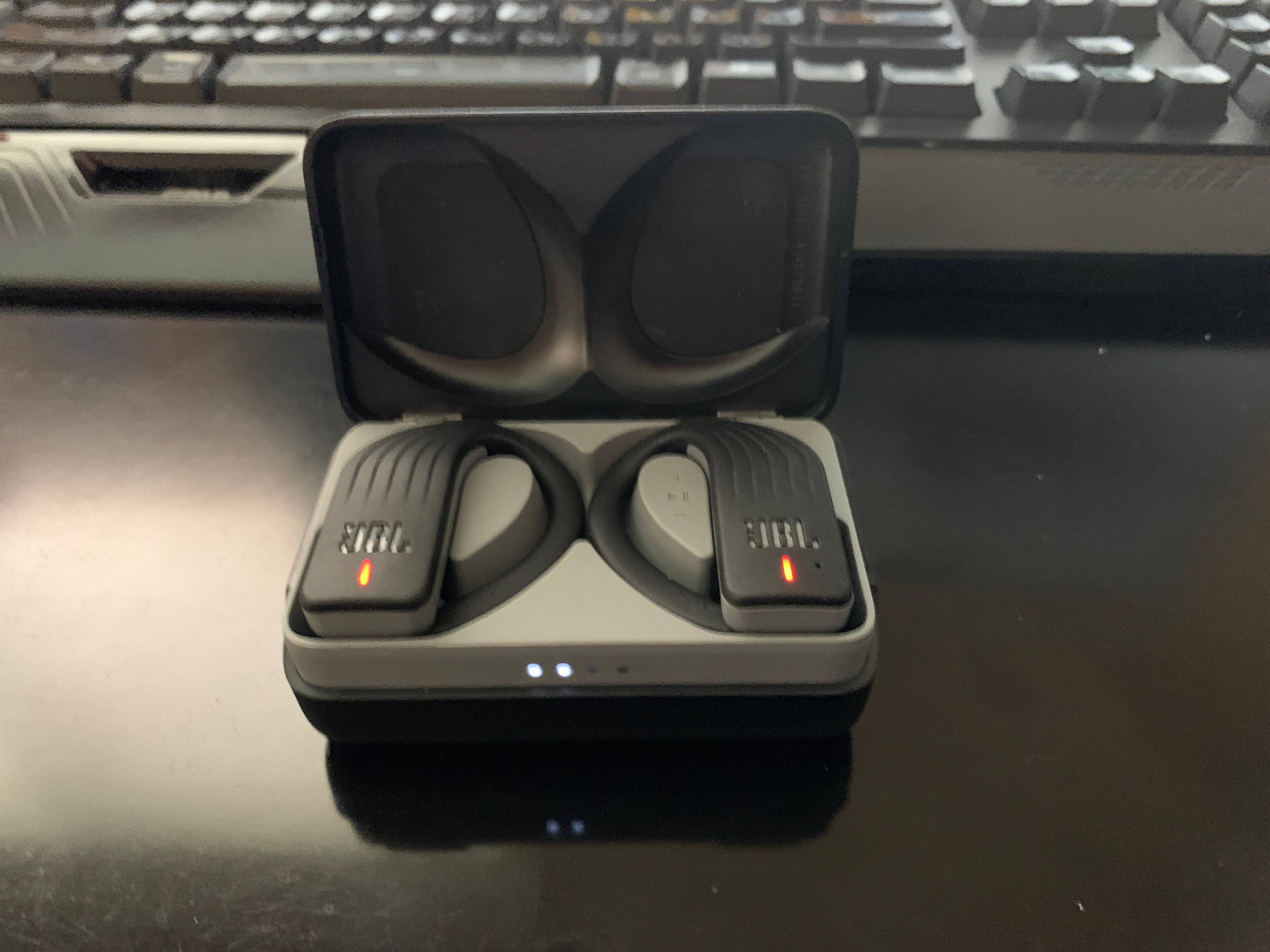 Buds with carry/charge case, click to load a larger version