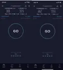 Performance test of my 2 SSIDs, click to load a larger version