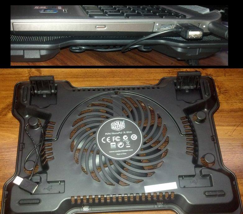 right side view, and bottom view of the cooling fan., click to load a larger version