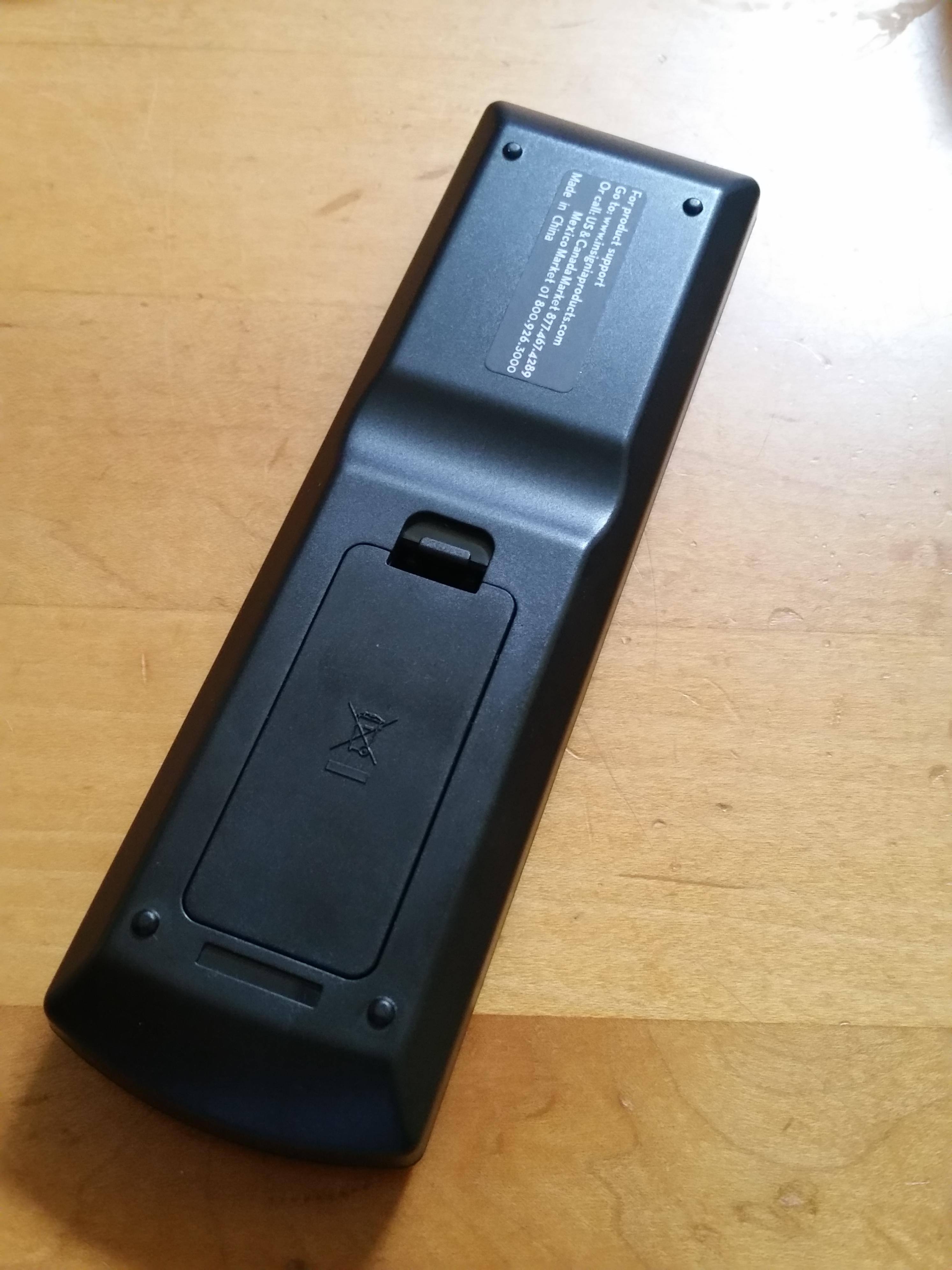 Back of the remote, click to load a larger version