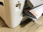 Paper coiled when printing a large file (once)., click to load a larger version