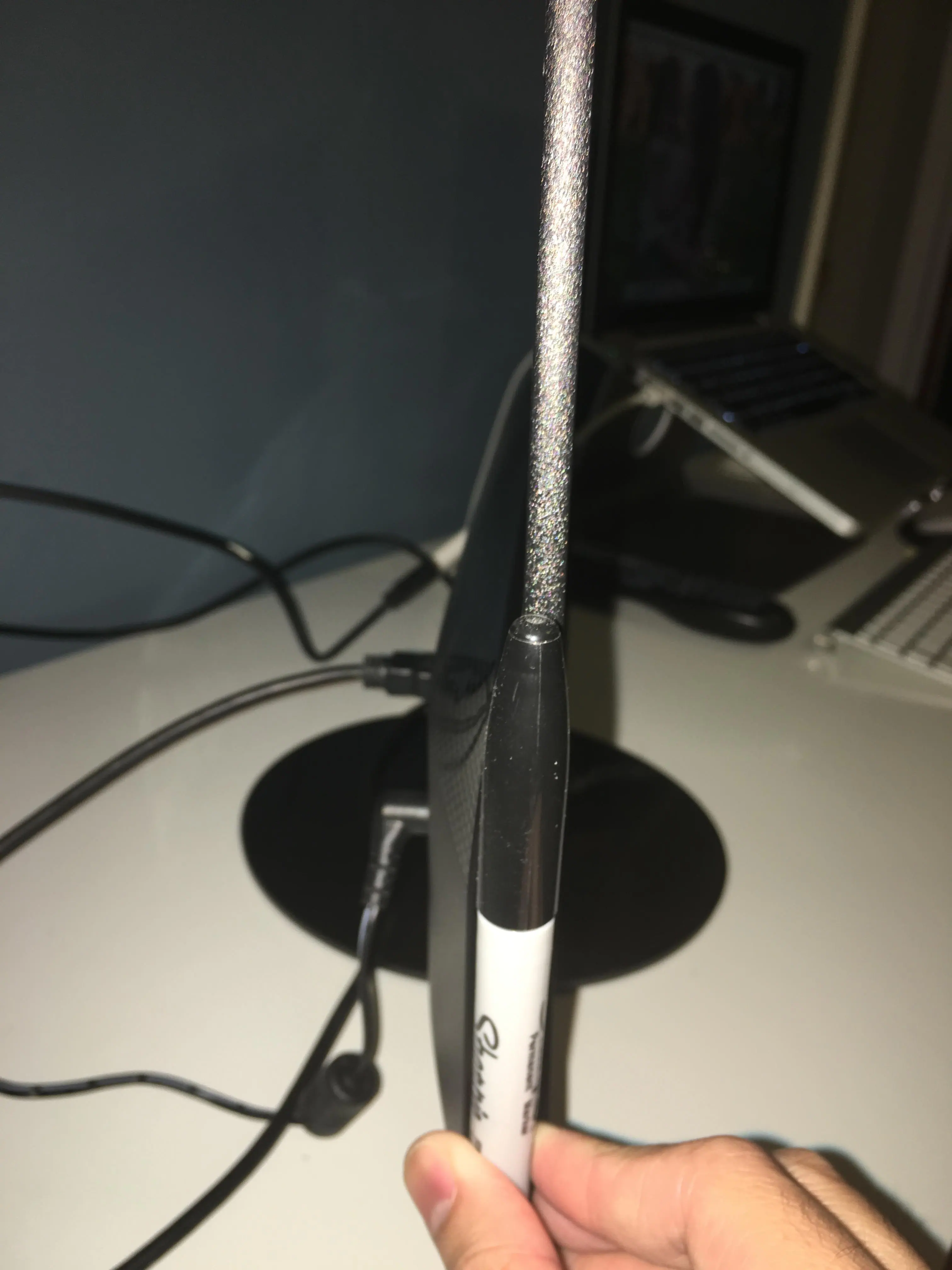 Thinner than a permanent marker, click to load a larger version