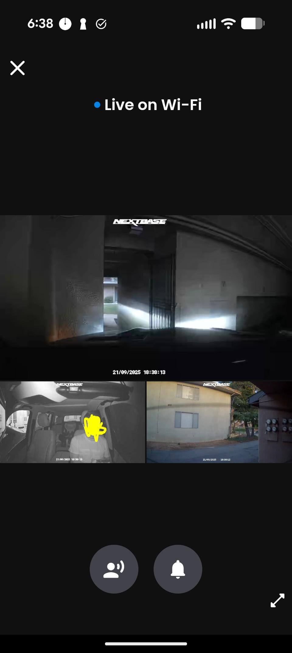 pretty good visibility around my big car, click to load a larger version