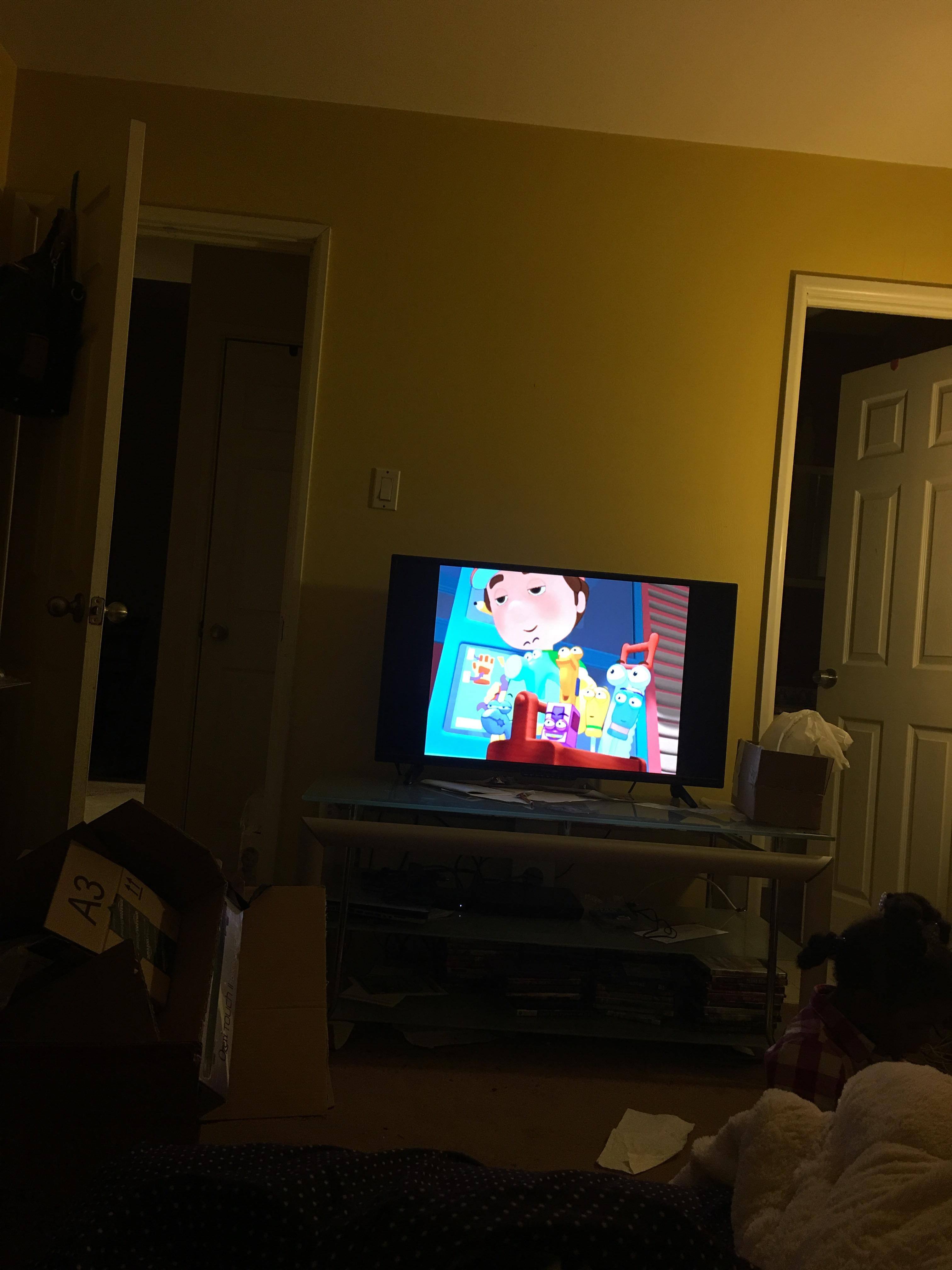 Kids using TV, click to load a larger version