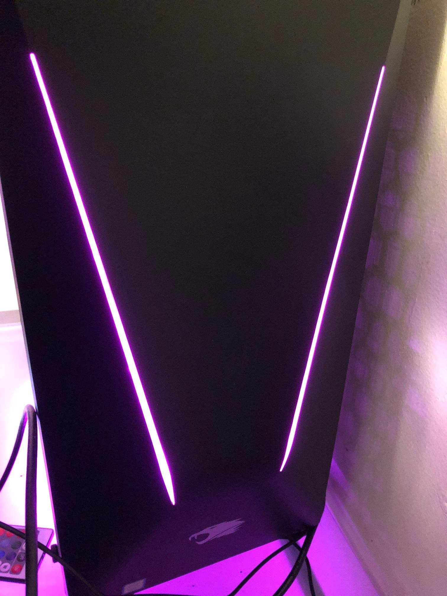 the front, when lit in pink, click to load a larger version