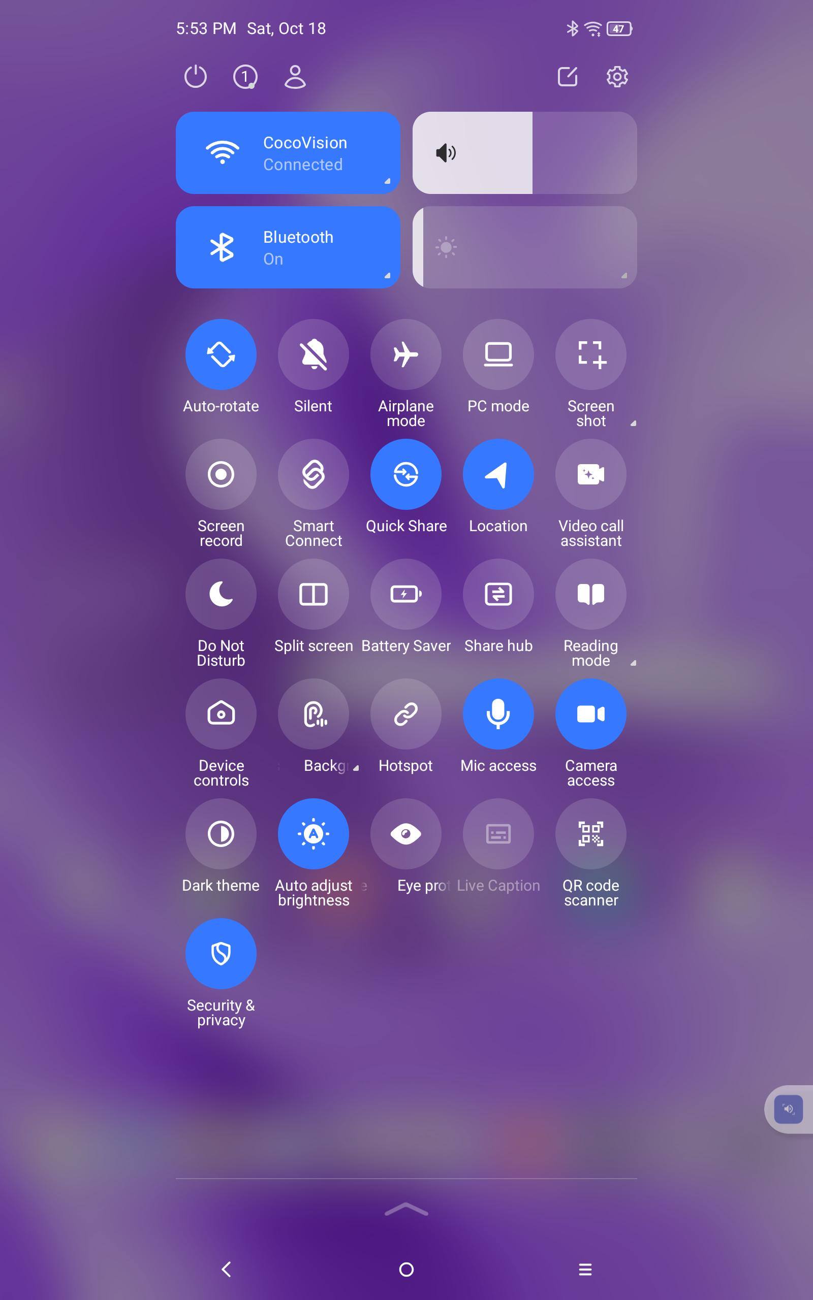 Lots of customization settings, click to load a larger version
