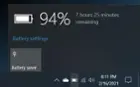 Battery life on Silent mode, click to load a larger version