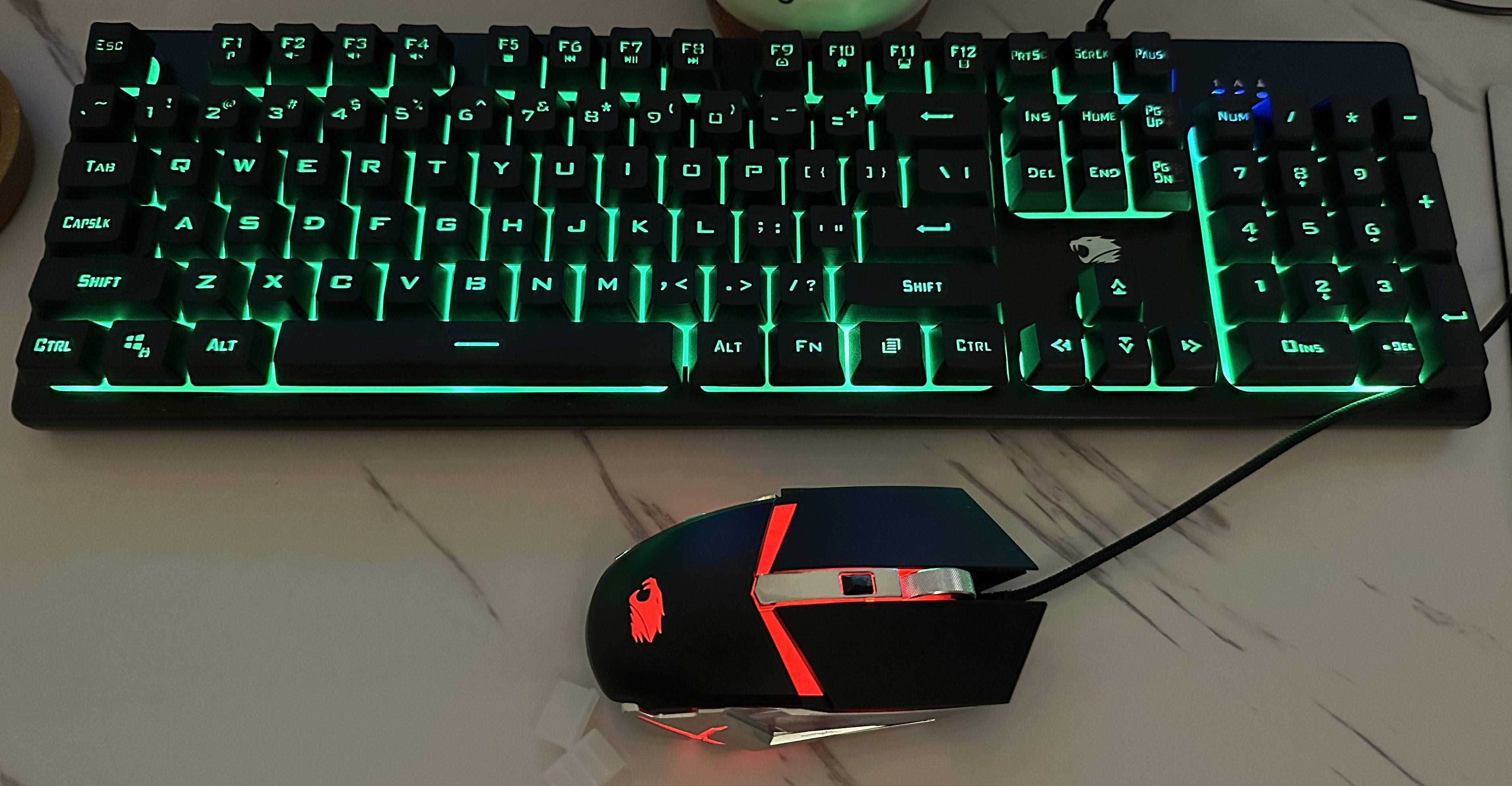 Keyboard and mouse, click to load a larger version