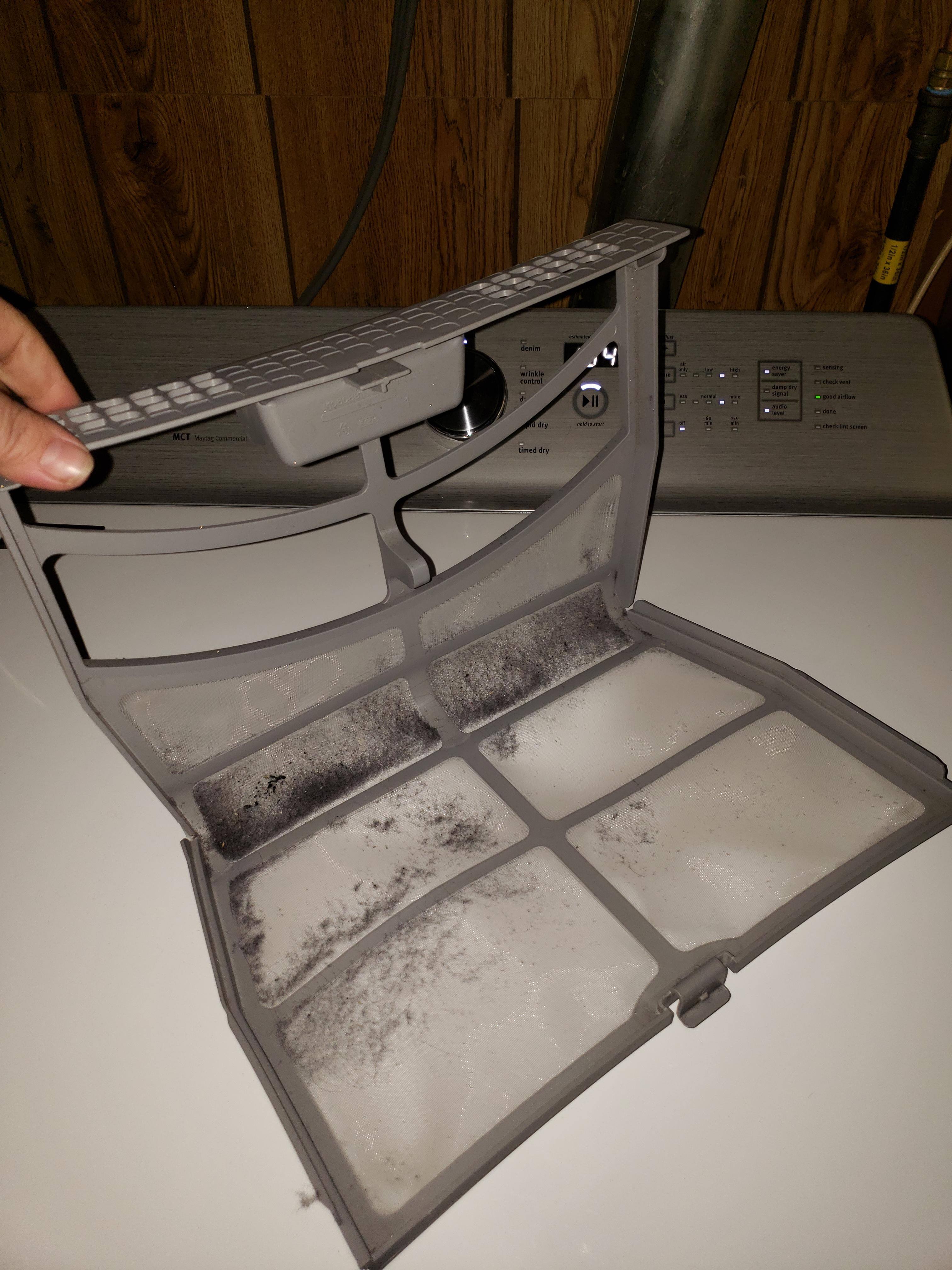 Lint trap (open), click to load a larger version