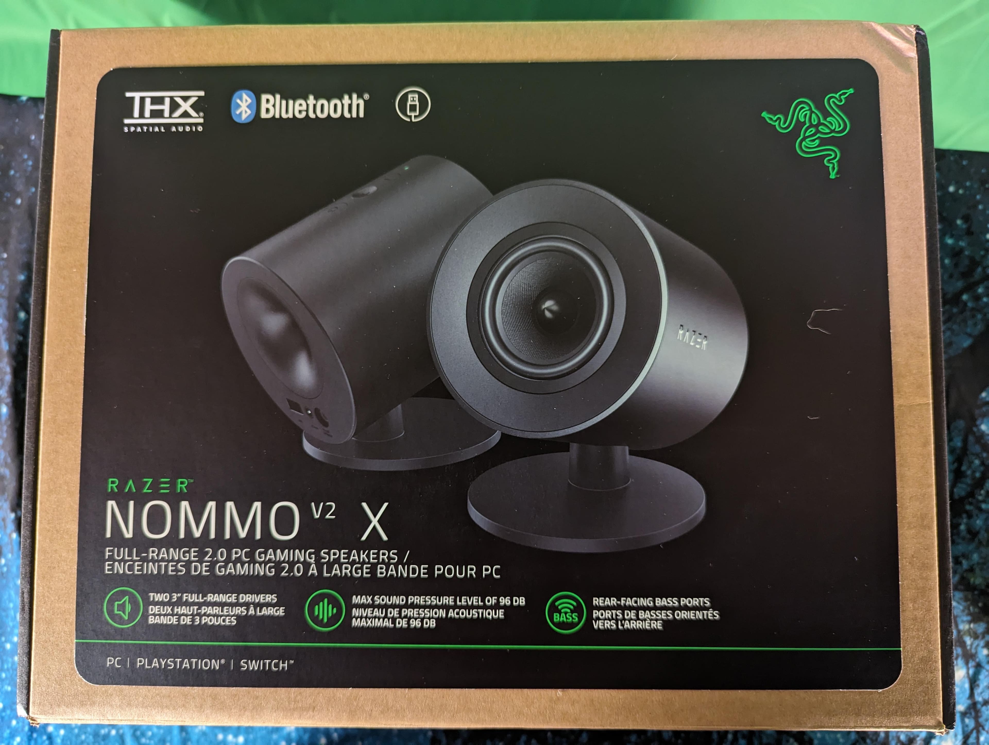 Razer Nommo V2 X Full Range 2.0 PC Gaming Speakers (2 Piece) Black
