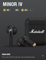 Marshall Minor IV True Wireless Earbuds Black 1006653 - Best Buy