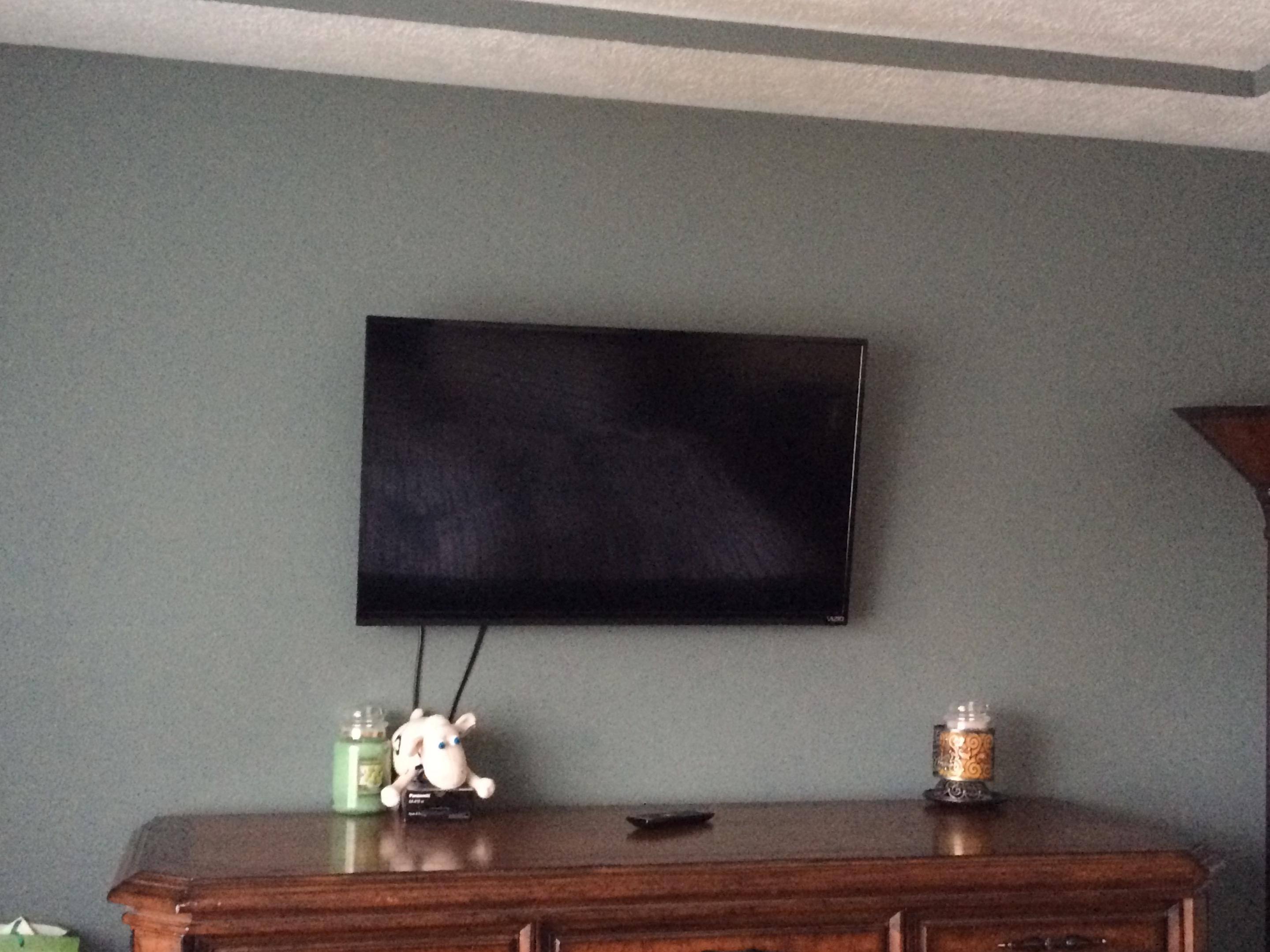 Mounted with Rocketfish wall-mount, click to load a larger version