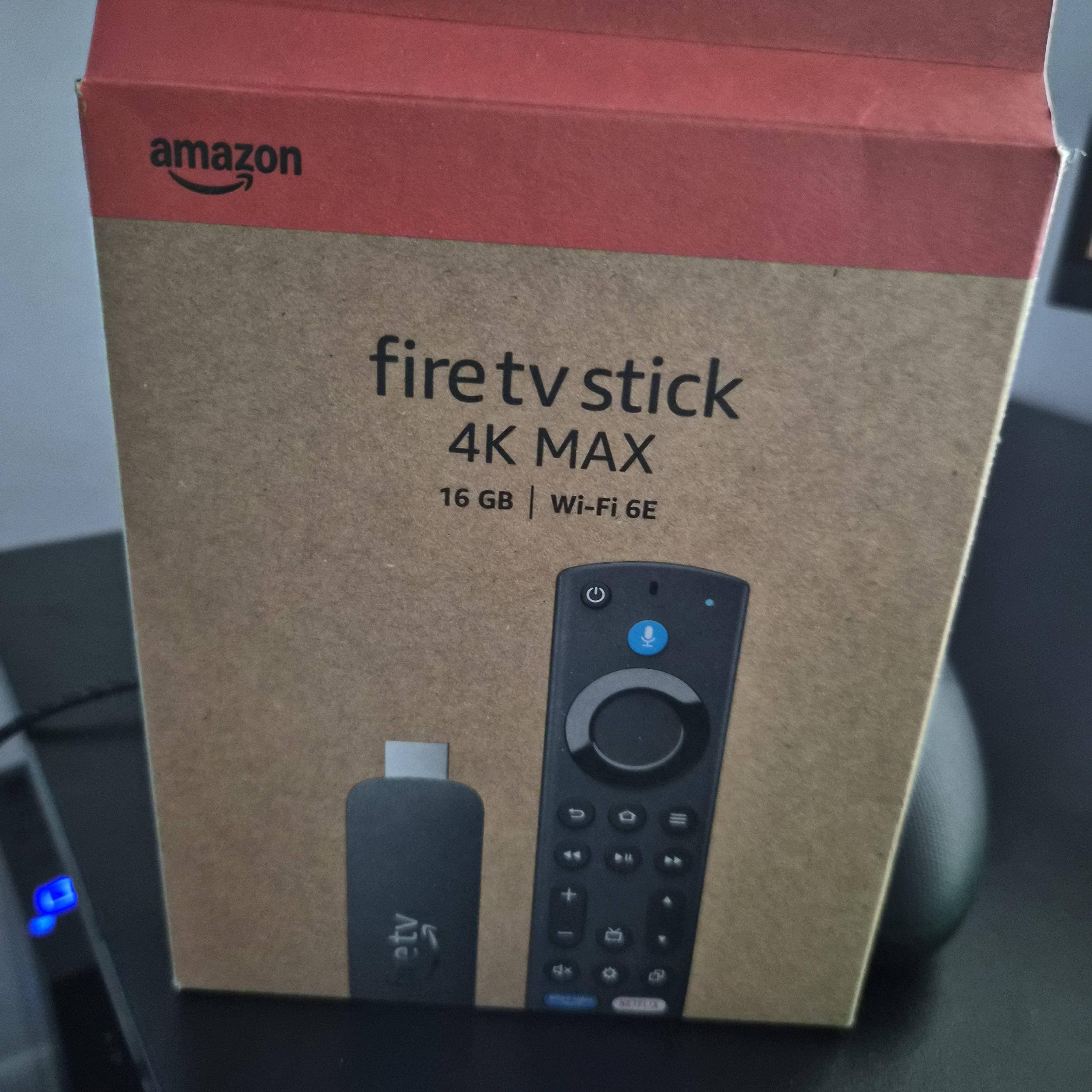 Amazon Fire TV Stick 4K Max streaming device, Wi Fi 6E, Ambient