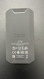 SanDisk Professional PRO G40 SSD 2TB External Thunderbolt 3 SanDisk Professional PRO G40 SSD 2TB External Thunderbolt 3