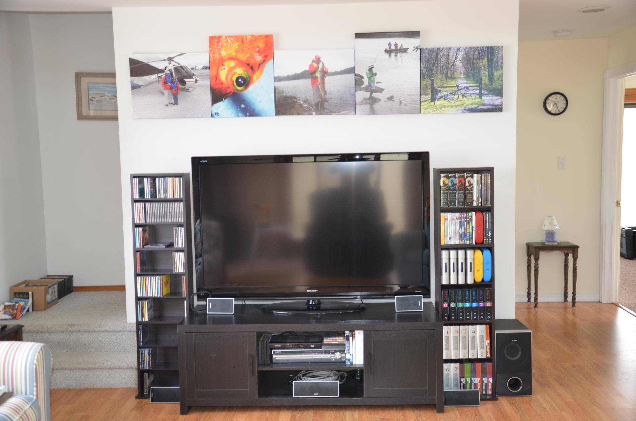 The Sharp TV and stand also came from Best Buy., click to load a larger version
