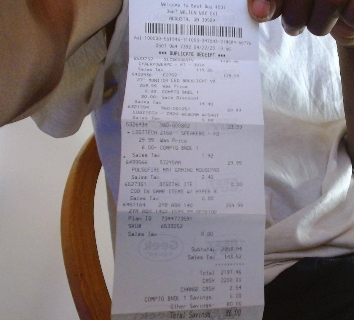 Customer provided, click to load a larger version