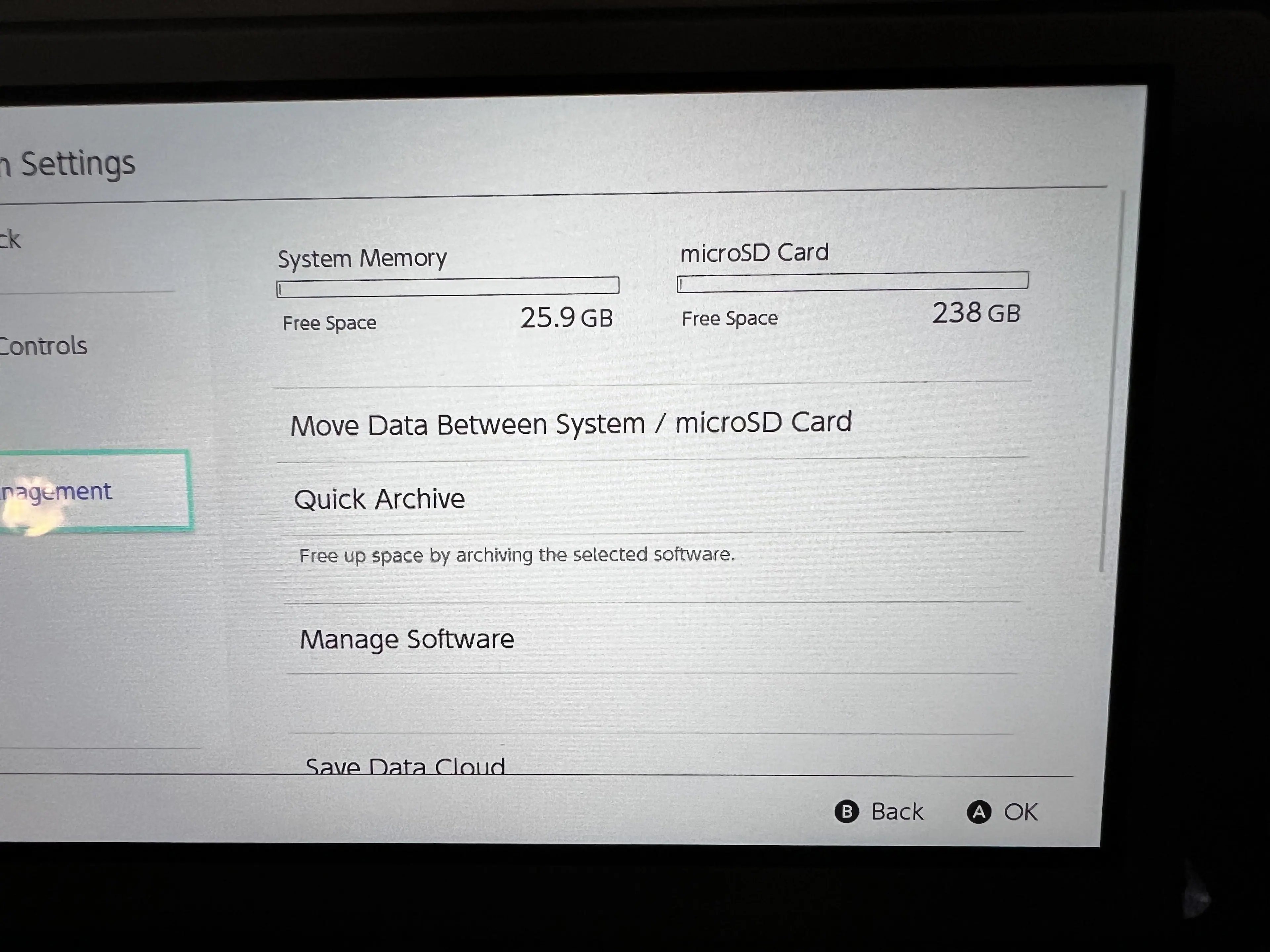 Usable storage, click to load a larger version