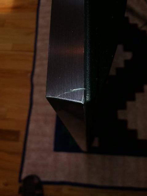 Cracked TV top, click to load a larger version