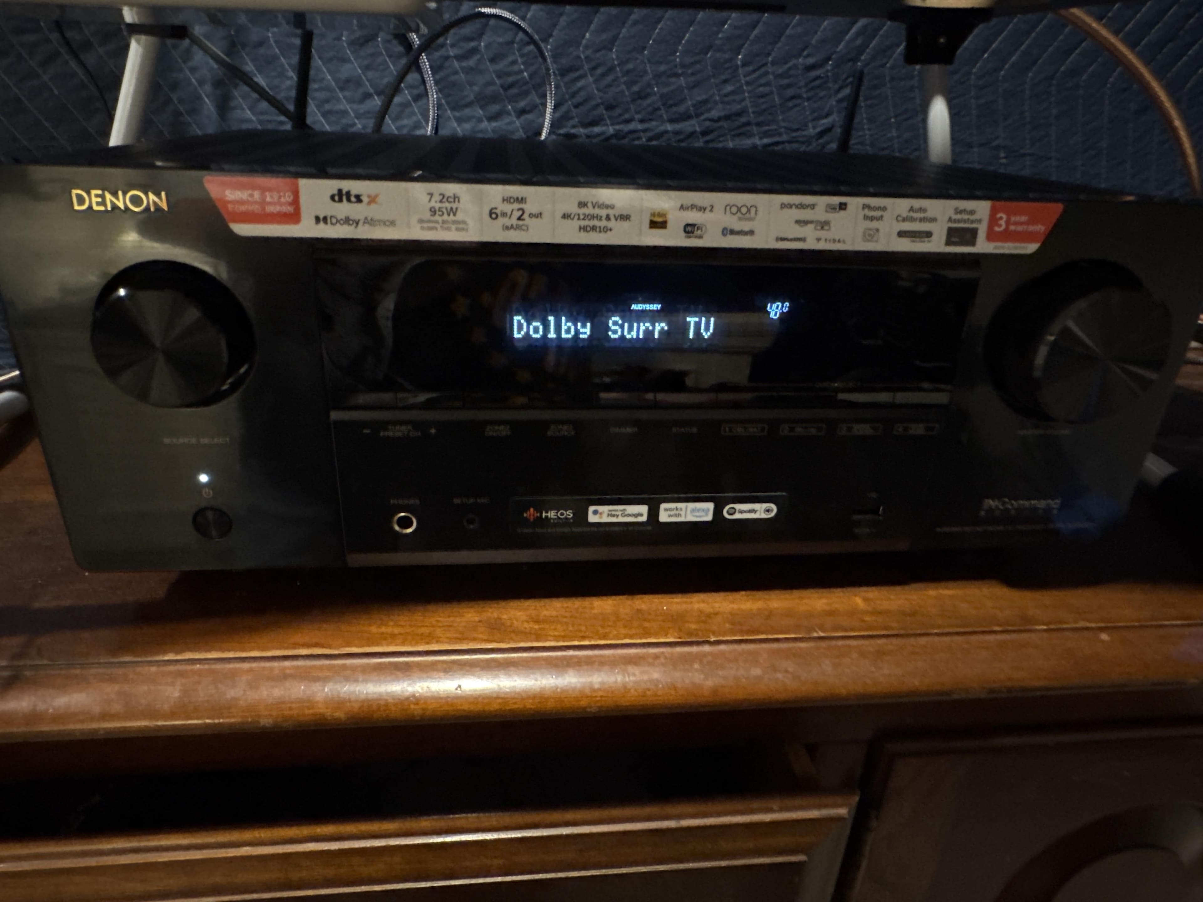 Denon AVR X2800H (95W X 7) 7.2 Ch. with HEOS and Dolby Atmos 8K