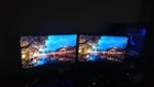 VESA mount with LG 27" 4k and Qnix 27" 1440p, click to load a larger version