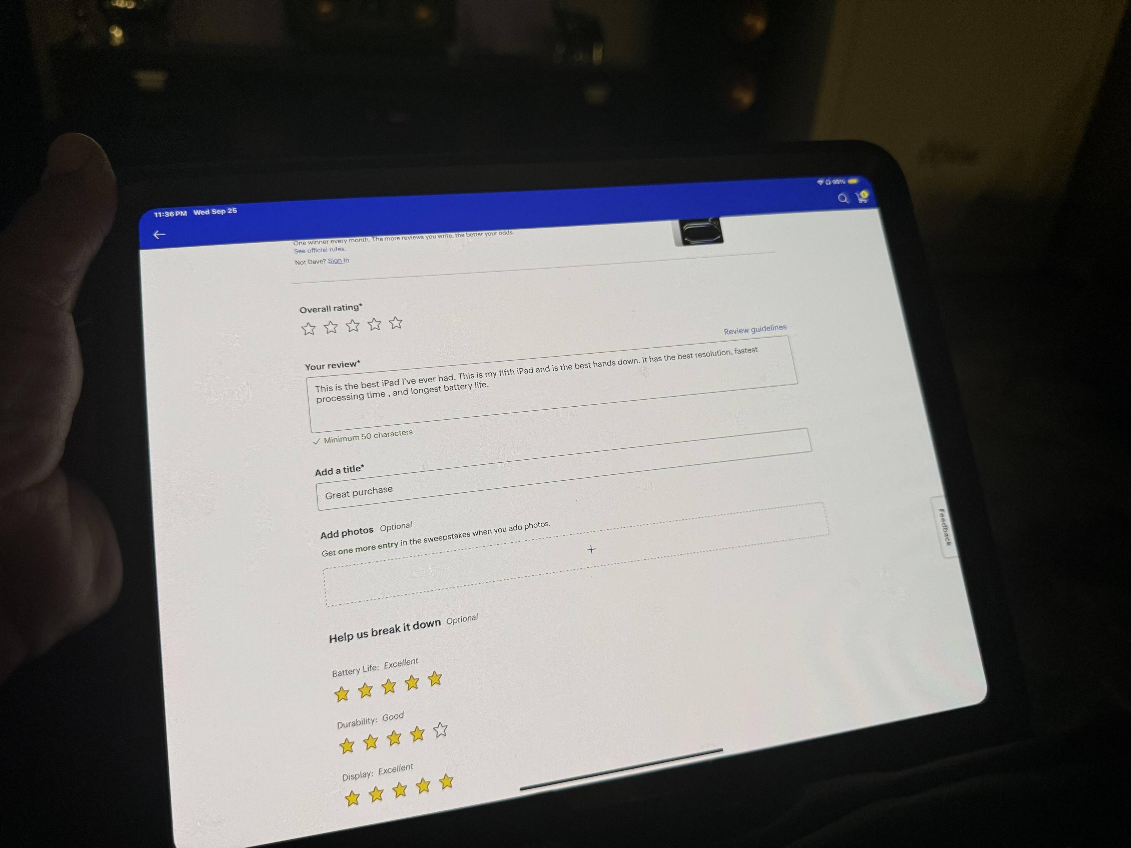 Customer provided, click to load a larger version