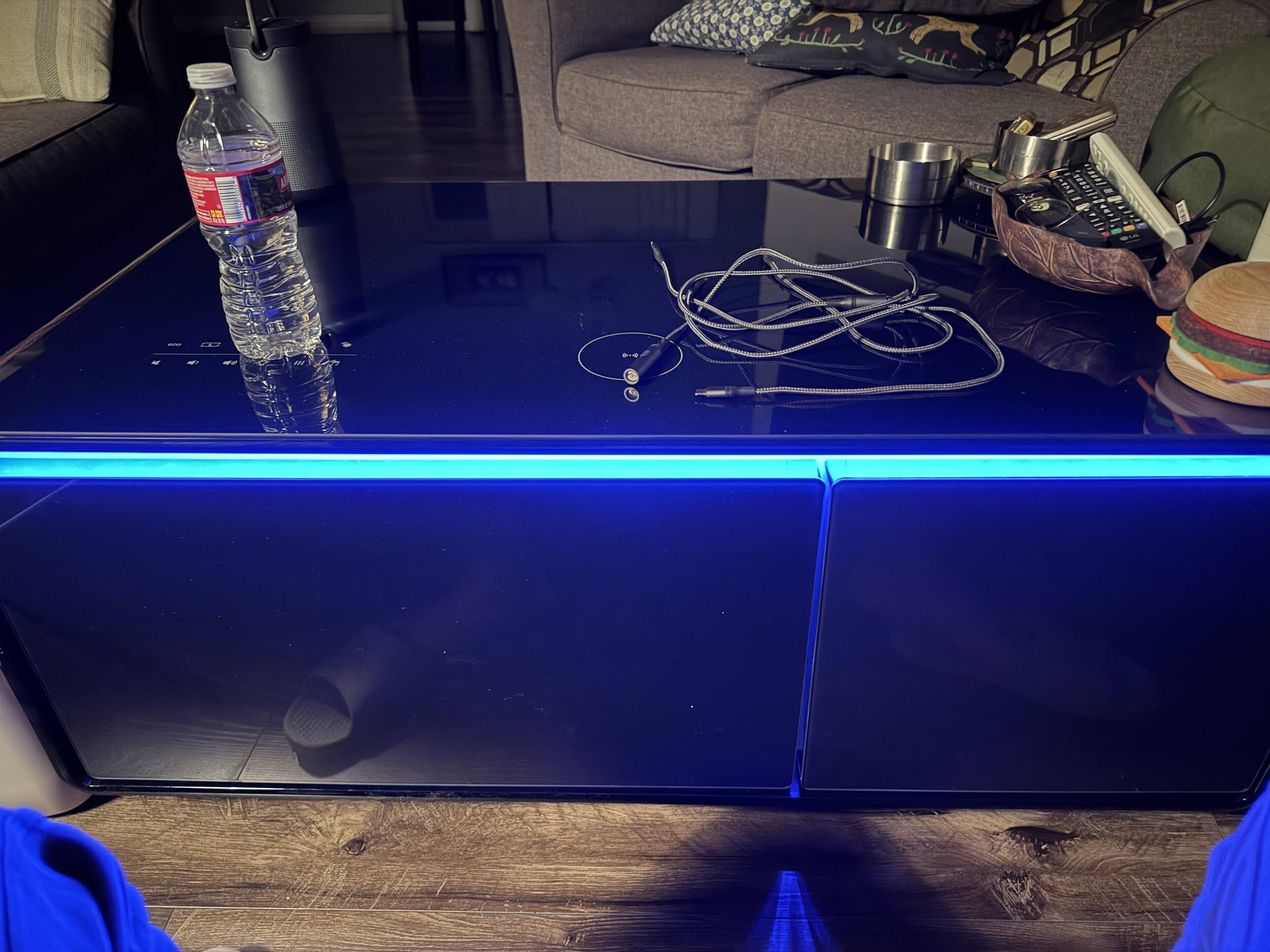 Livtab Smart Coffee Table with Refrigeration, Freezer Drawer
