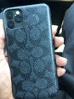 Coach Slim Wrap Case for iPhone 11 - Signature C Khaki/Gold Foil Stars