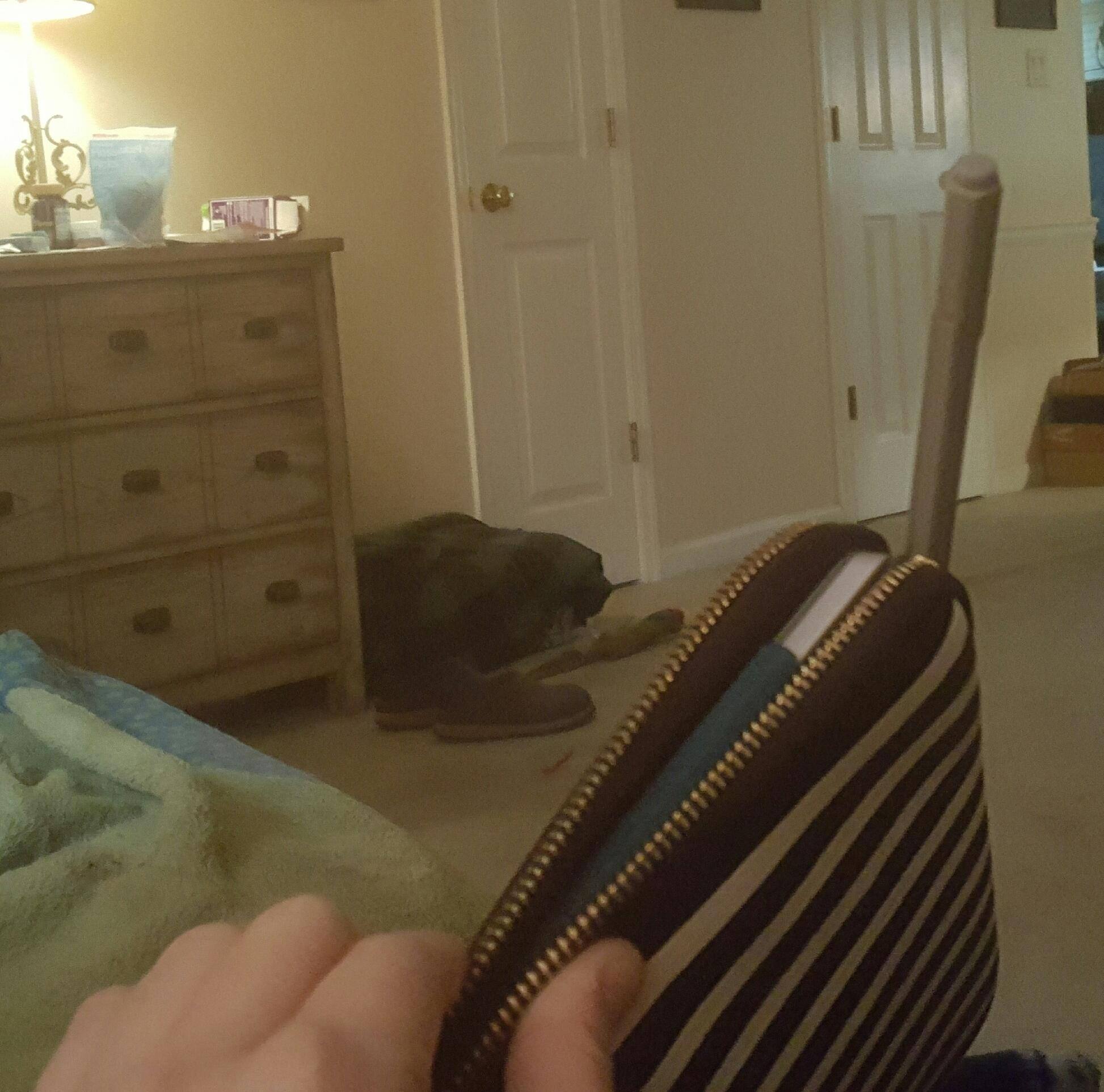 can't zip with keyboard, can't fit pen, click to load a larger version