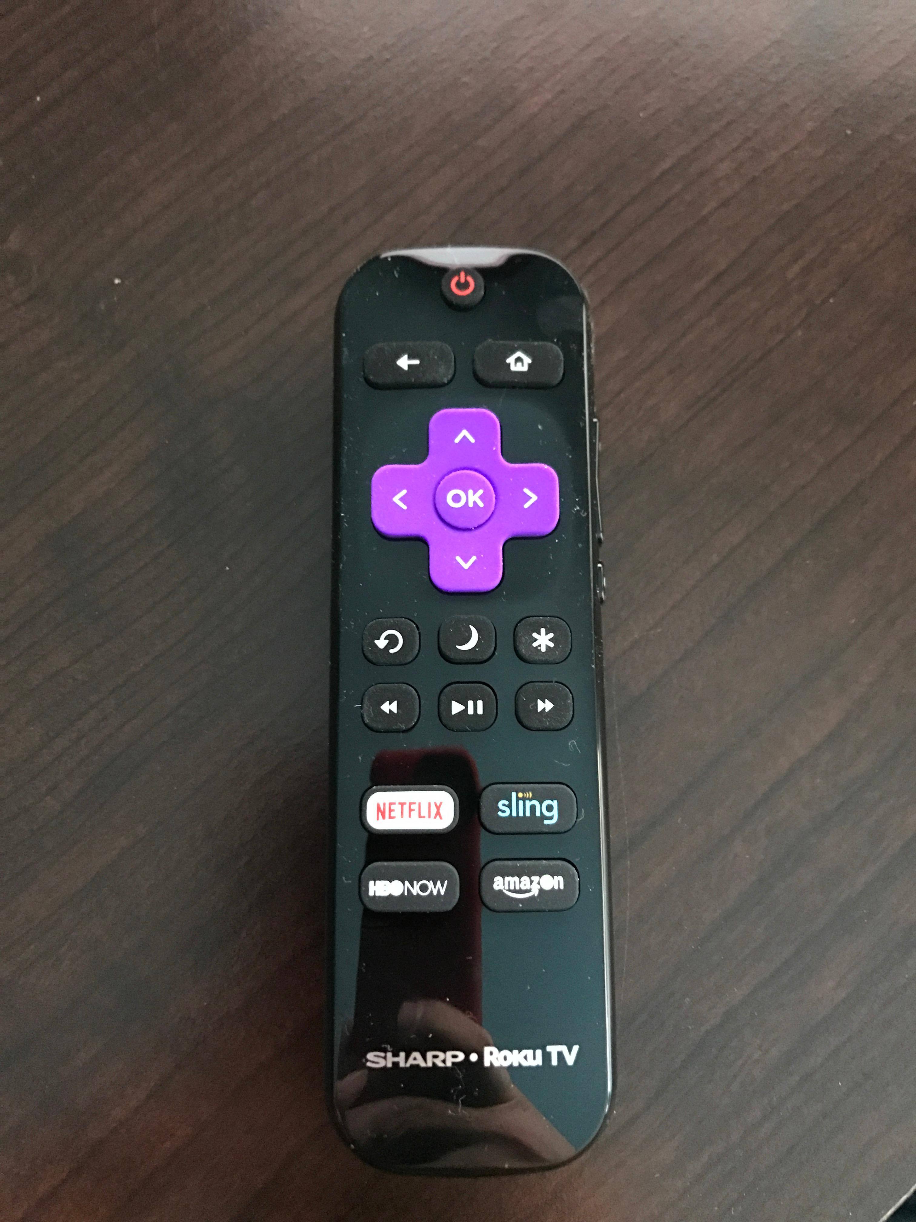 ROKU style remote with volume control on the right side, click to load a larger version