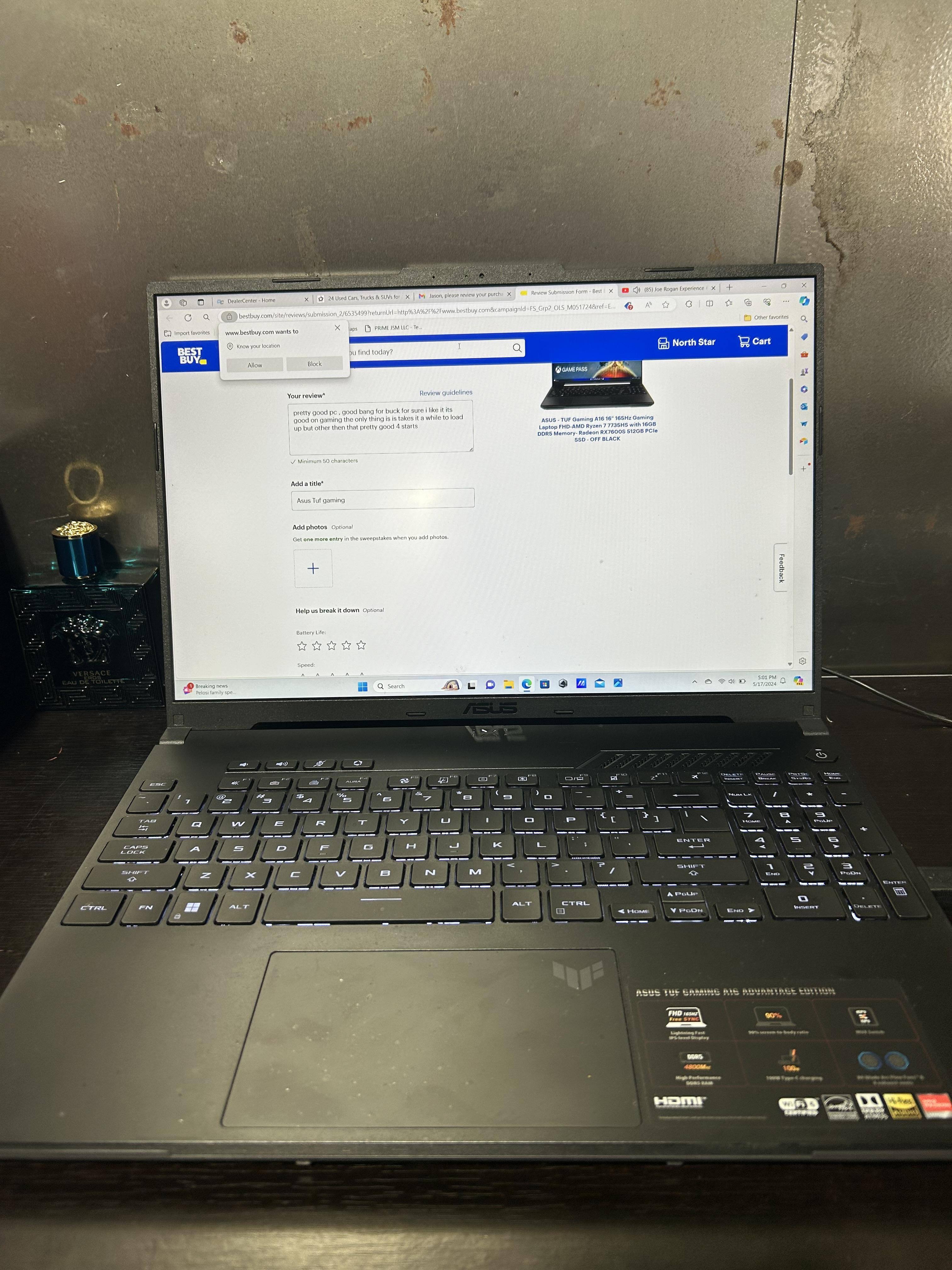 Customer provided, click to load a larger version