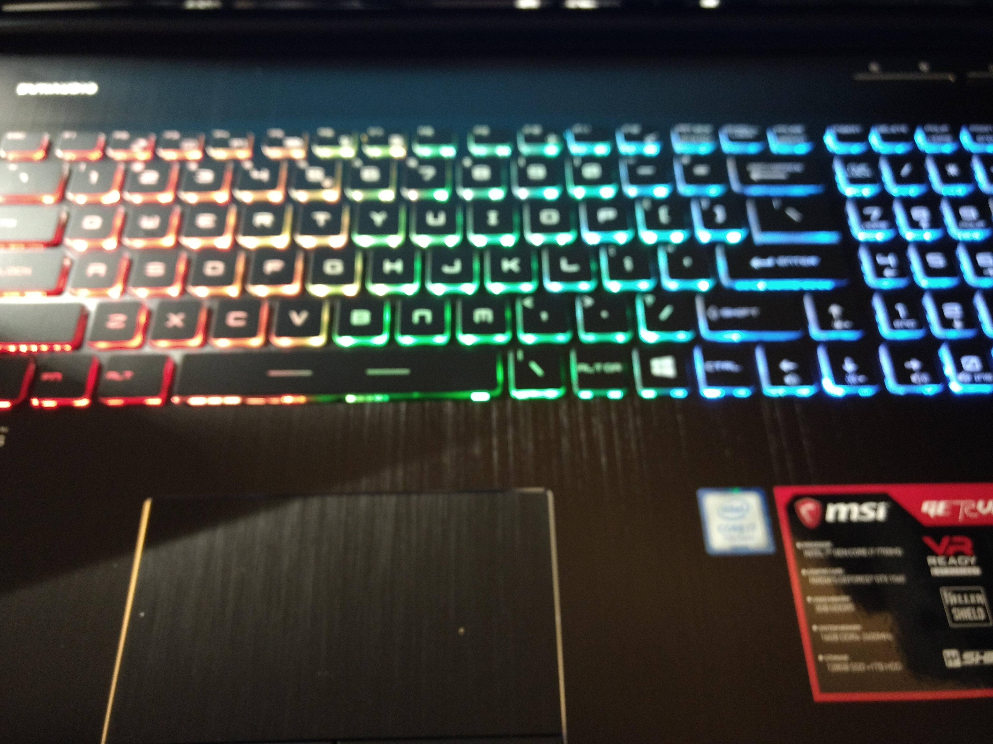 LED keyboard, click to load a larger version