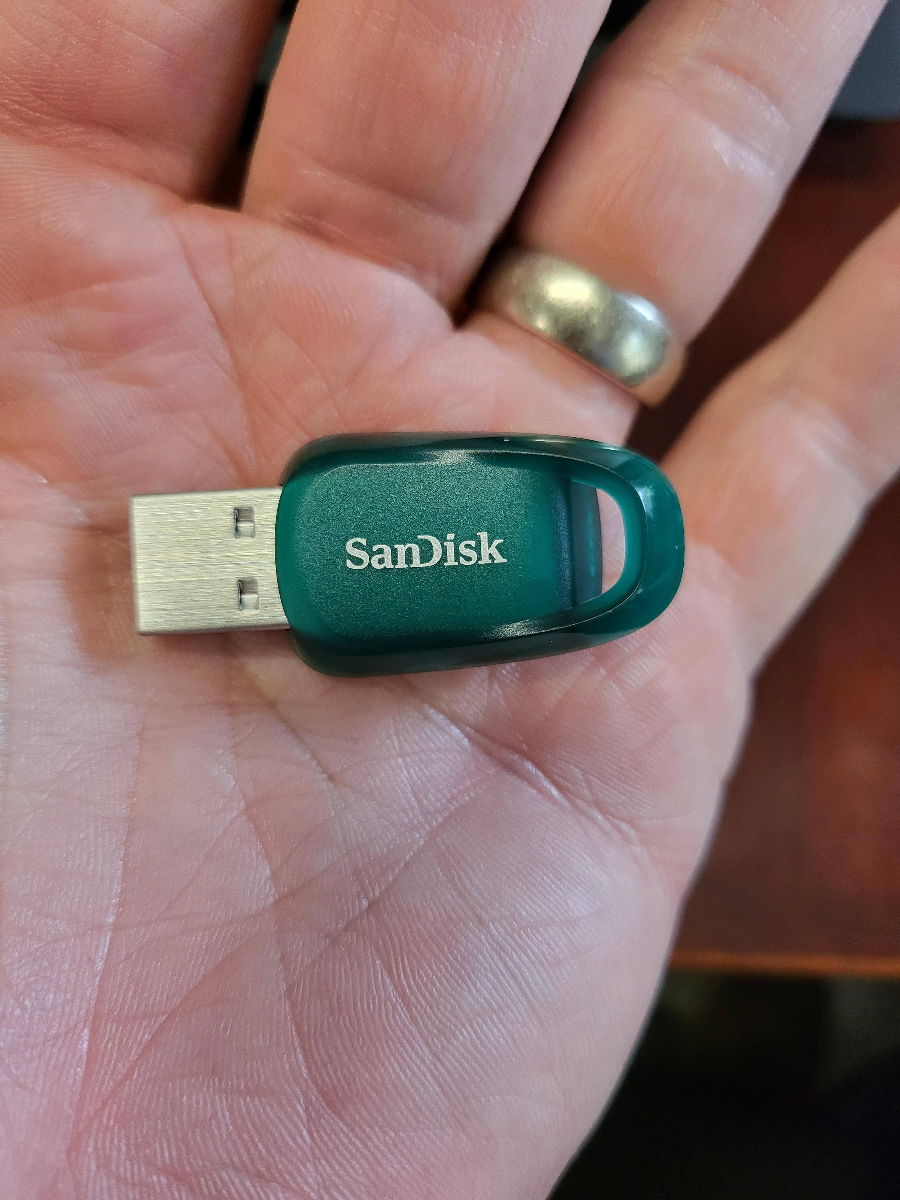 Size of thumb drive in my palm, click to load a larger version