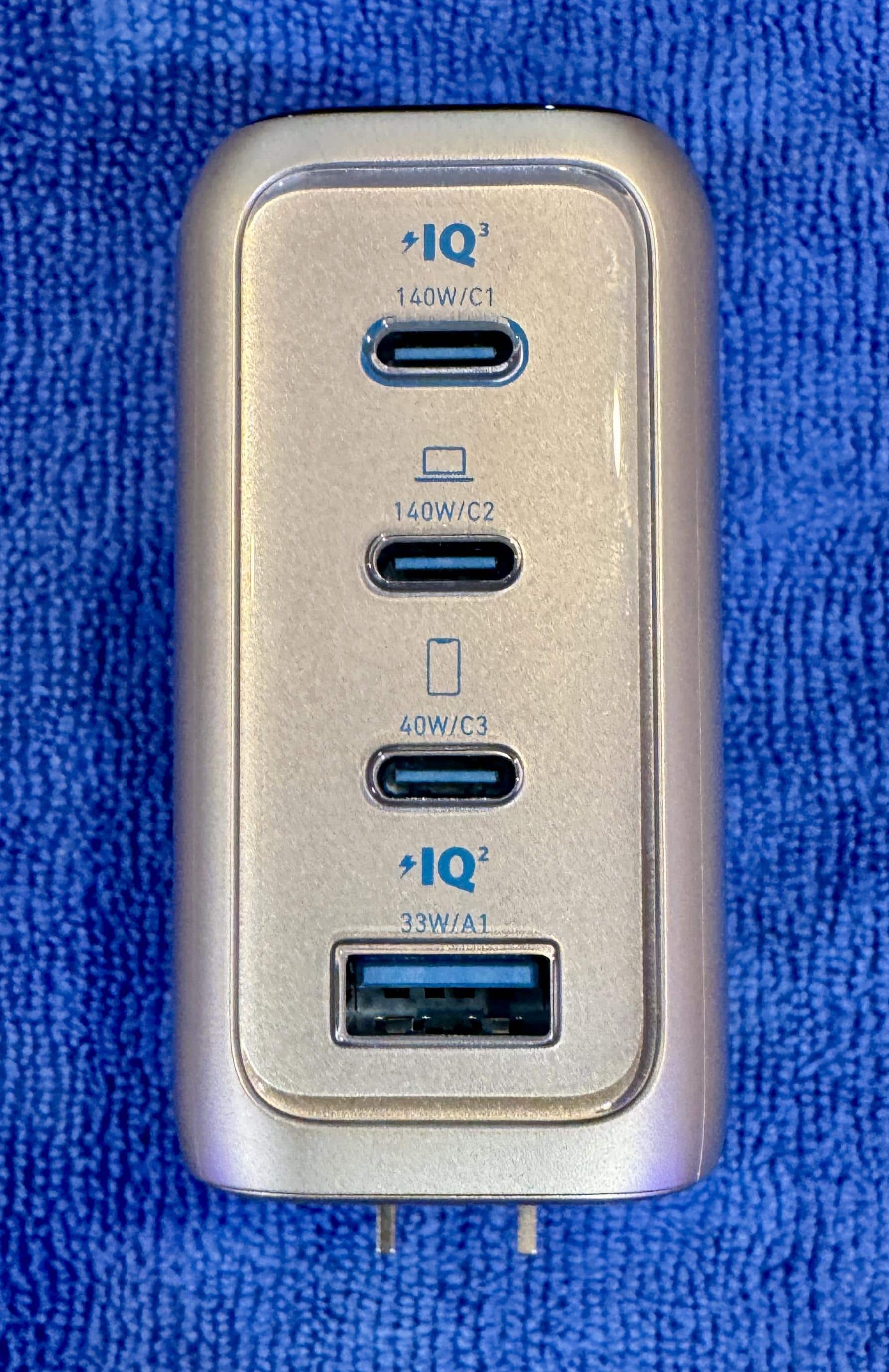 Anker Laptop Charger (140W, 4 Port, PD 3.1) Silver A2697J41 - Best Buy
