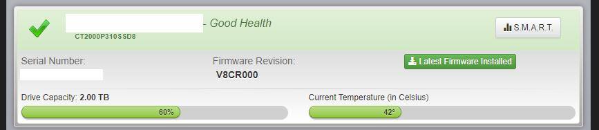 Crucial's software, click to load a larger version