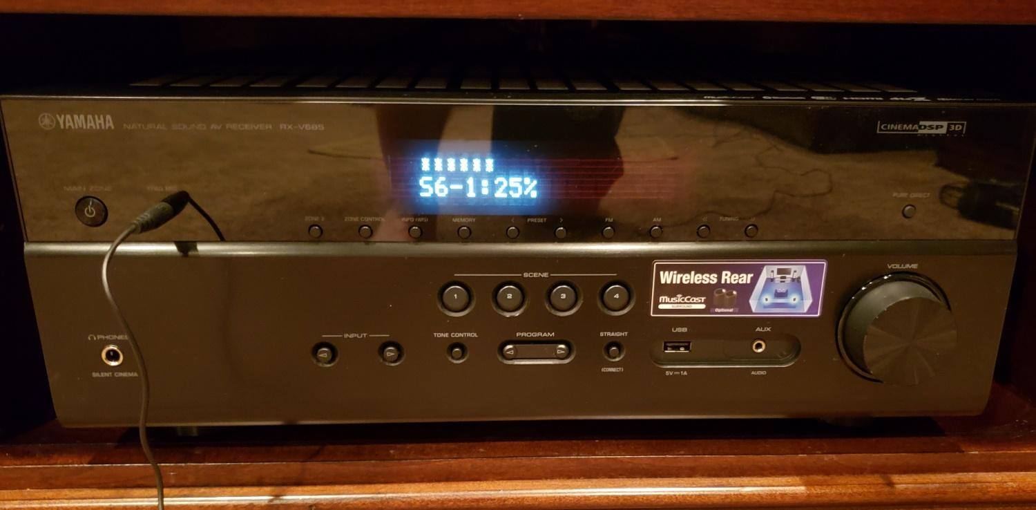 Receiver taking FW update, click to load a larger version