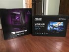 This beast and the ASUS monitor I bought with it, click to load a larger version